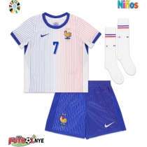 Camiseta Francia Antoine Griezmann #7 Visitante Equipación para niños Eurocopa 2024 manga corta (+ pantalones cortos)
